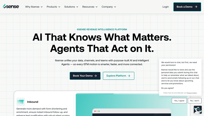 6sense homepage